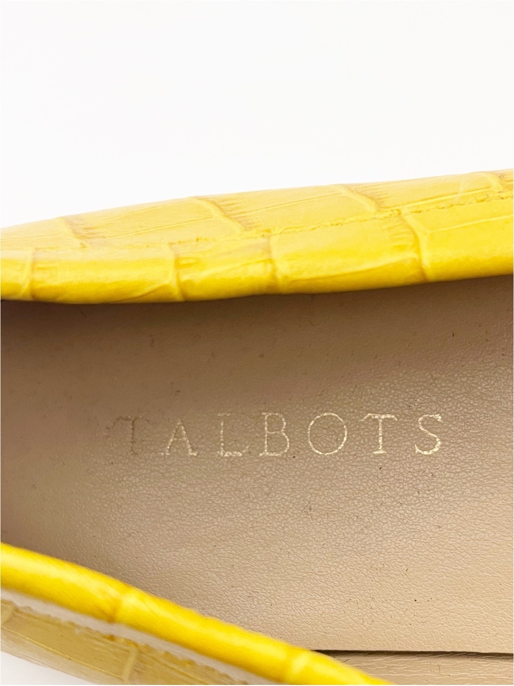 TALBOTS Everson Horsebit Croc Embossed Genuine Leather Driving Moccasins Size 10 - Picture 3 of 12